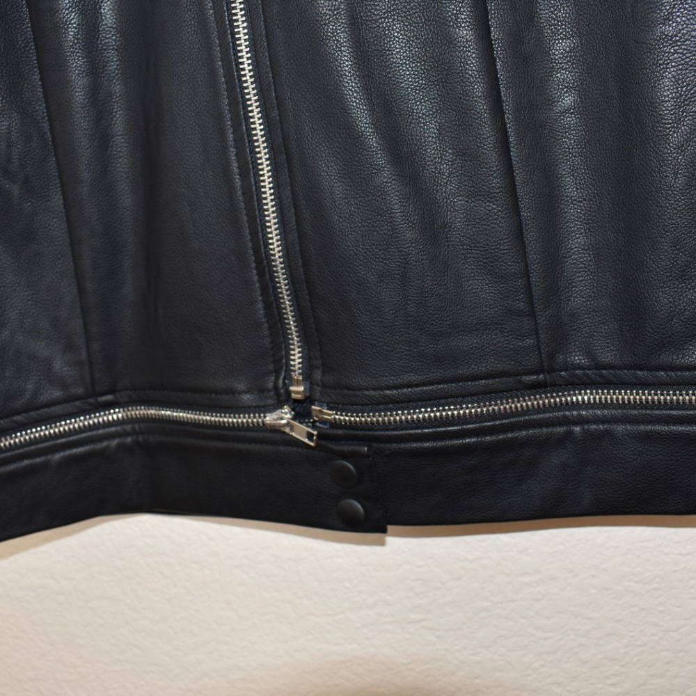 F21 Black Faux Leather Dress - Picture 4 of 5